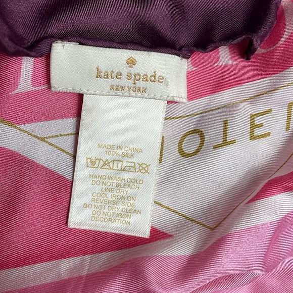 Kate Spade French Inspired Silk Square Scarf - Picture 4 of 7